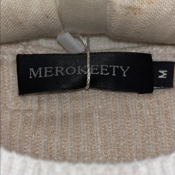 White Ribbed Men's Sweater​ - Picture 3 of 6